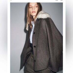 Zara Brown Wool Jacket